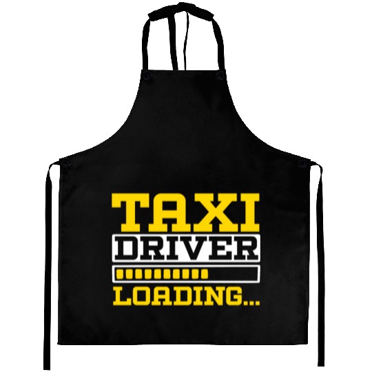 Taxi Driver Loading Taxicab Cab Driver Cabbie Aprons