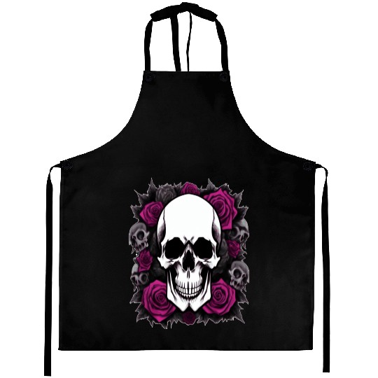 Los Angeles Mexican sugar skull Aprons