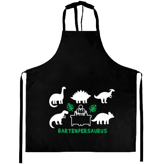 Bartender Saurus Dinosaurs Aprons