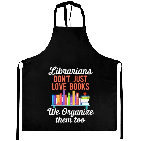 Librarian Bookworm Book Nerd Reading Library Aprons