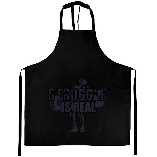Struggle Is Real - NAVY-ON-NAVY Aprons