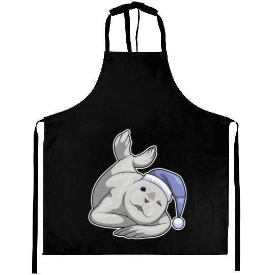 Seal Sleeping Nightcap Aprons