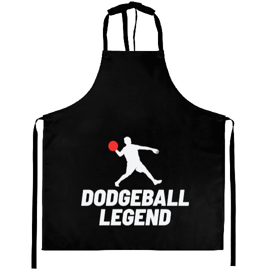 Dodgeball Player Coach Team Sports Funny Aprons