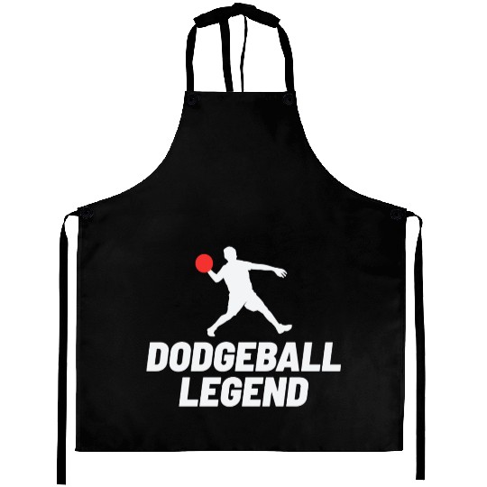 Dodgeball Player Coach Team Sports Funny Aprons