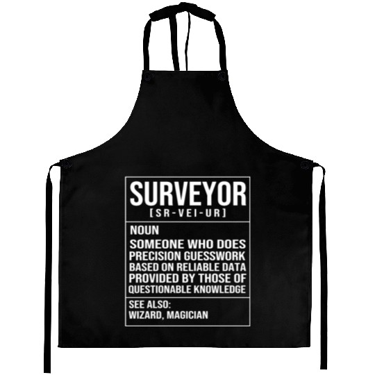 Engineer Land Surveying Definition Funny Surveyor Aprons