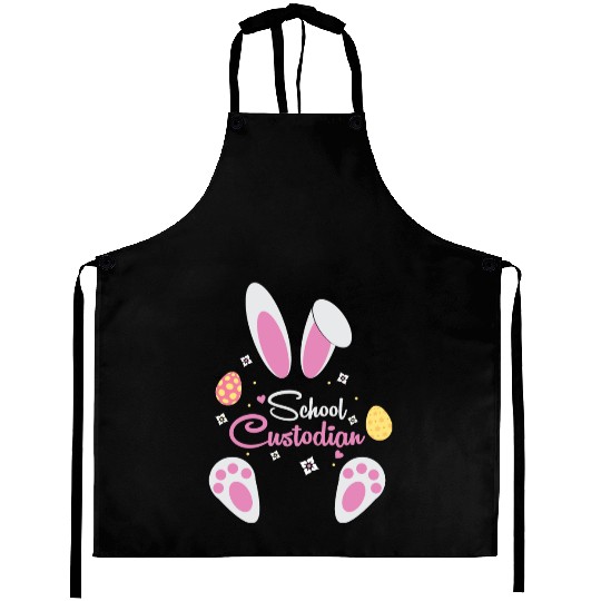 Easter Sunday Bunny School Custodian Aprons