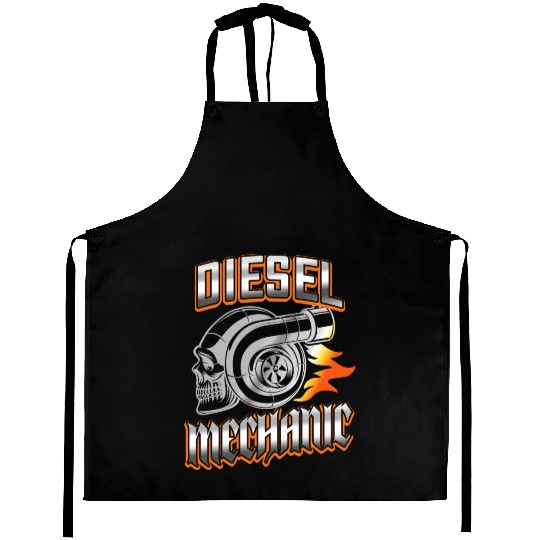Diesel Mechanic Turbocharger Skull Aprons