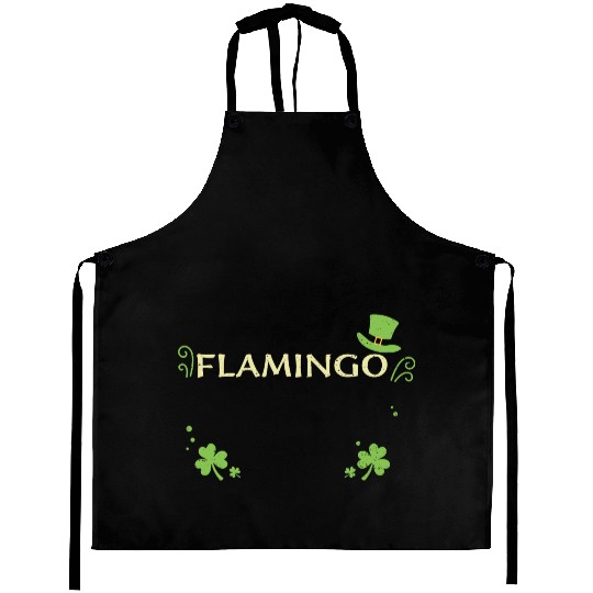 Flamingo - St. Patrick's Day Aprons