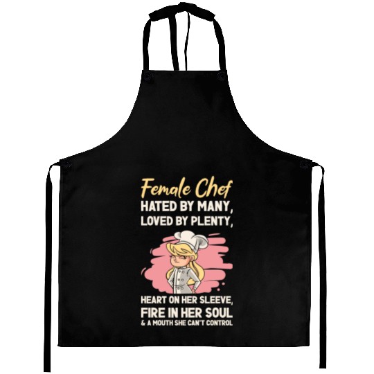 Female Chef Cooking Meals Food Lover Aprons
