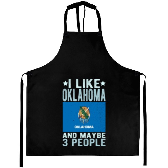 Oklahoma Flag US State Aprons