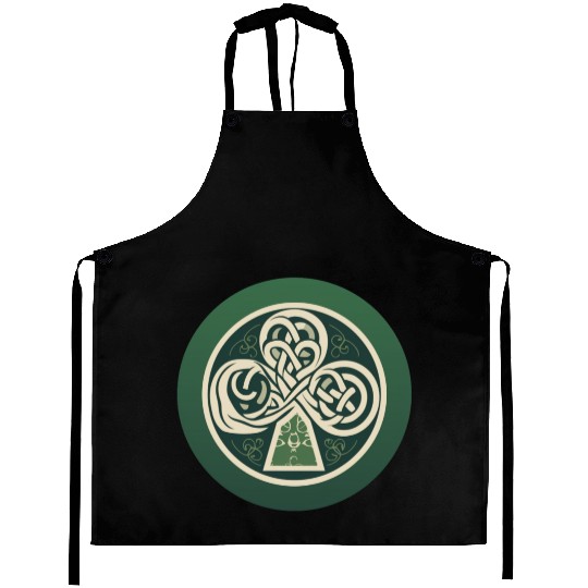 Shamrock Leaf Art Aprons