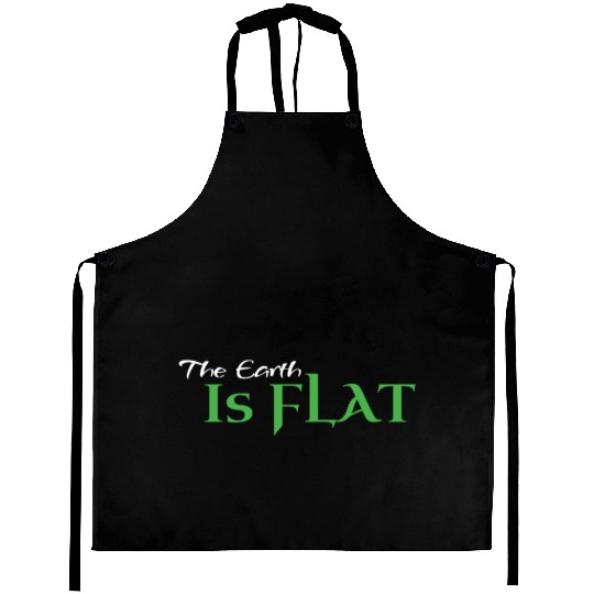 Flat Earth Green Aprons