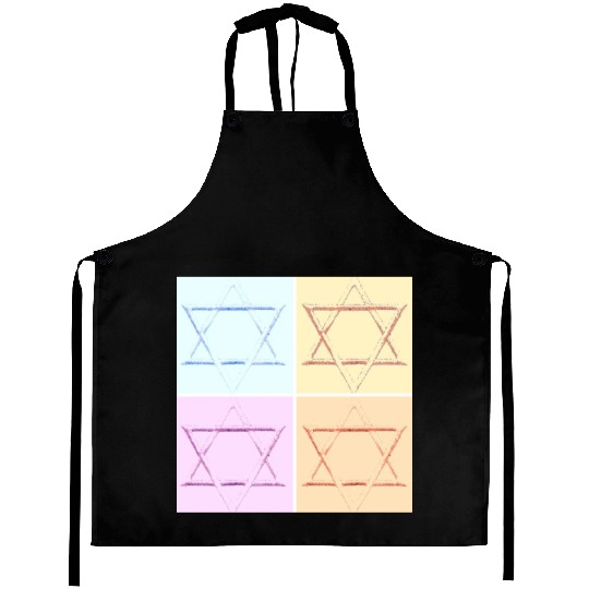 Star of David Design Aprons