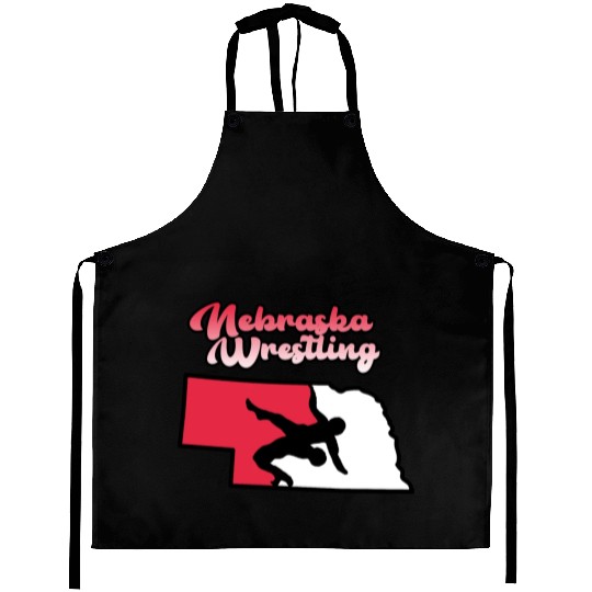 Nebraska Wrestling (State Colors) Aprons