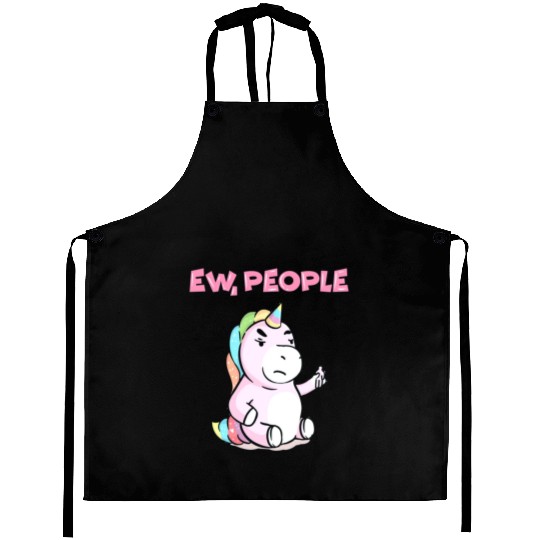 Ew People Unicorn Sweet Funny Unicorn Gift Aprons