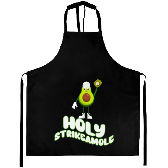 Holy Strikeamole Baseball Softball Avocado Aprons