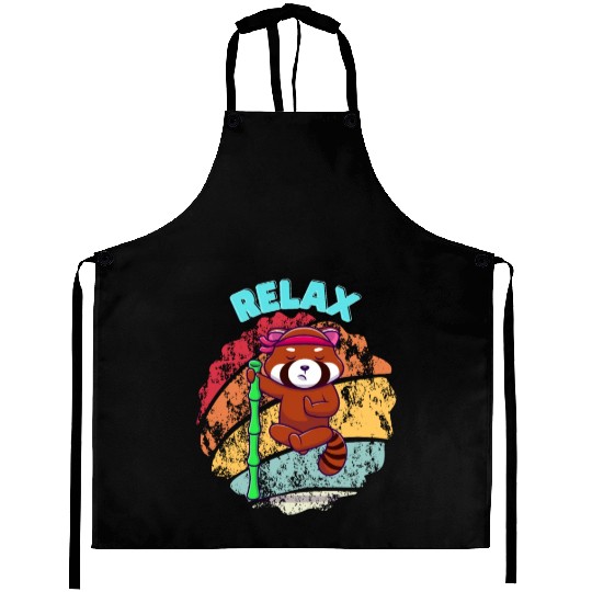 Relax Red Panda Aprons