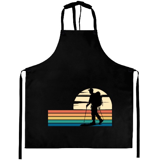 Hiking Mens Colorful Aprons