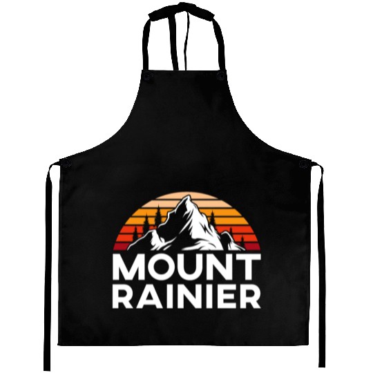 Mount Rainier Mountaineer Summit Sport Hiking Aprons