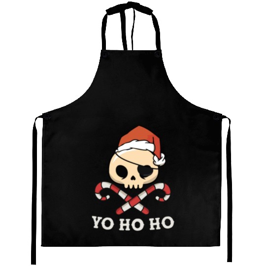 Santa Pirate Funny Christmas - Yo Ho Ho, Pirate Aprons