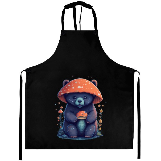 a cute bear cub Aprons