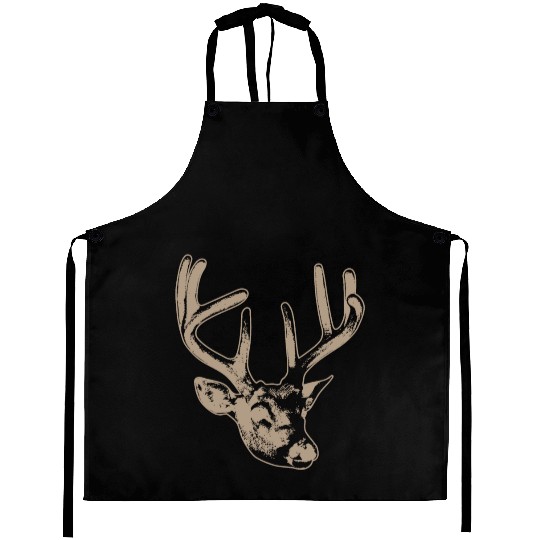 beige deer head Aprons