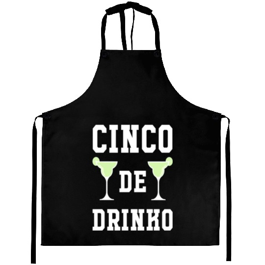 Cinco De Drinko Lime Cinco De Mayo May Fifth Aprons