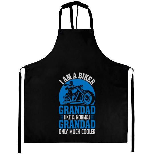 I'M A BIKER GRANDAD LIKE A NORMAL GRANDAD Aprons