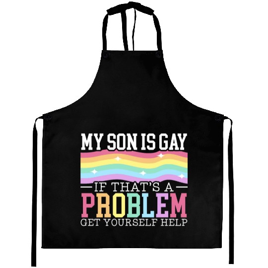 Gay Rights Rainbow Pride Month LGBTQ Gay Pride Aprons