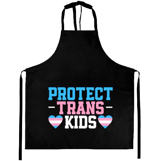 Protect Trans Kids Rainbow Pride LGBTQ Transgender Aprons