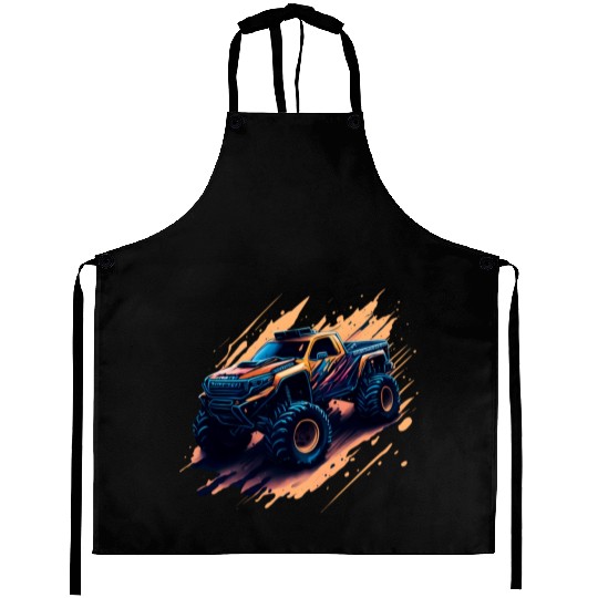Monster Truck Vehicle Car Aprons