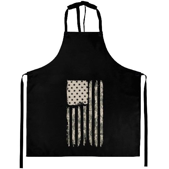 Camouflage American Flag Desert Camo USA Flag Aprons