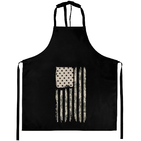 Camouflage American Flag Desert Camo USA Flag Aprons