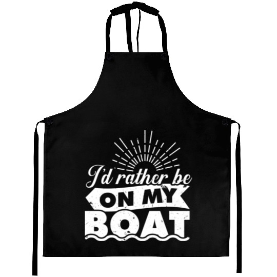 Sailor Angler Captain Yacht Boat Boat Ship Sailing Aprons
