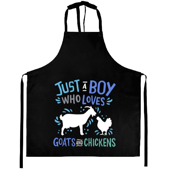 Goat Chicken Farmer Aprons