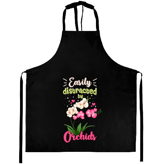 Orchid Flower Lover Art Aprons
