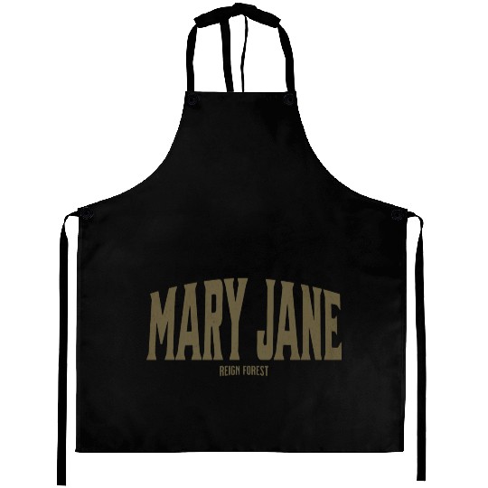 Mary Jane Marijuana Funny Graphic Aprons Aprons