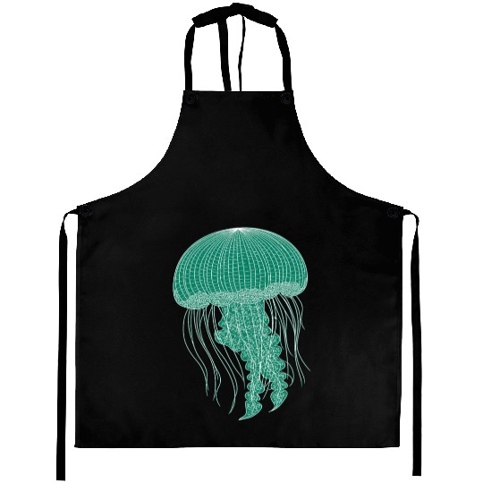 Sea life, Green Jellyfish Aprons