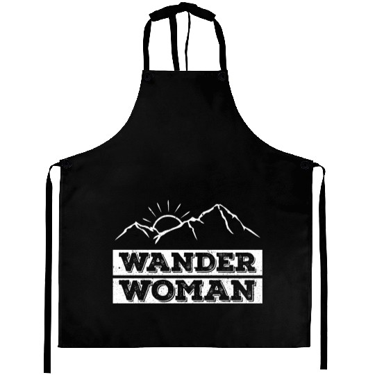 Wanderwoman Mountaineering Hiking Women Aprons