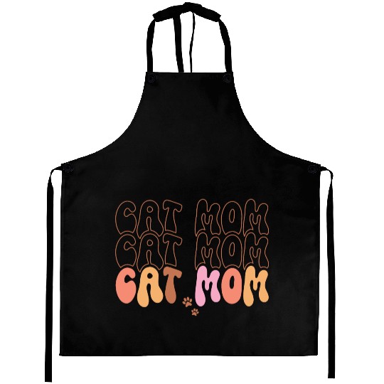 Cat Mom Quotes Aprons