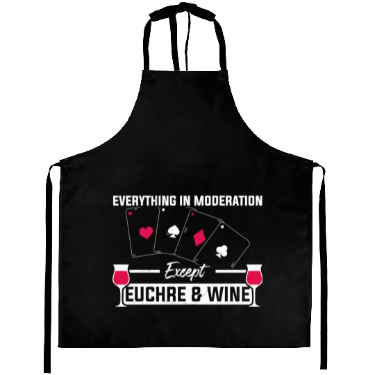 Euchre Wine Card Game Euchre Player Poker Euchre Aprons