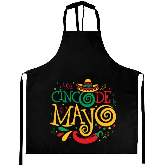 Cinco De Mayo Fiesta Surprise Camisa 5 De Mayo Aprons
