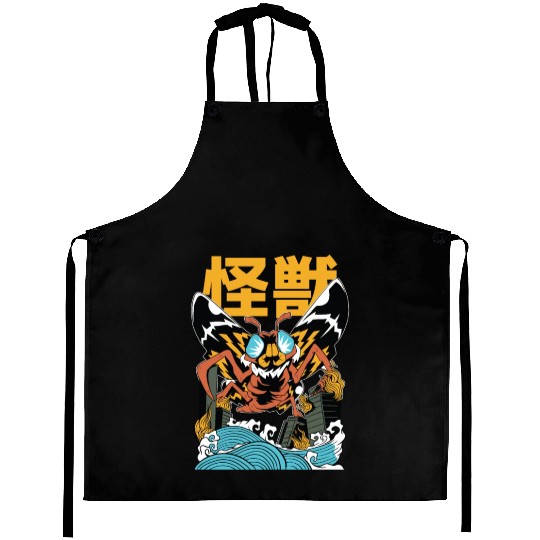 Kaiju Moth Aprons