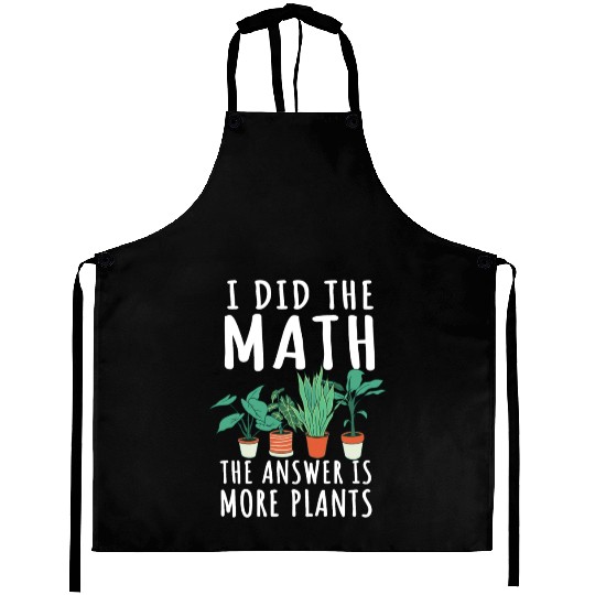 Funny Garden Plants Saying Aprons