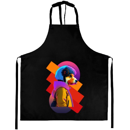 Retro Chic Meets Punk Edge: The Schnauzer Style Aprons