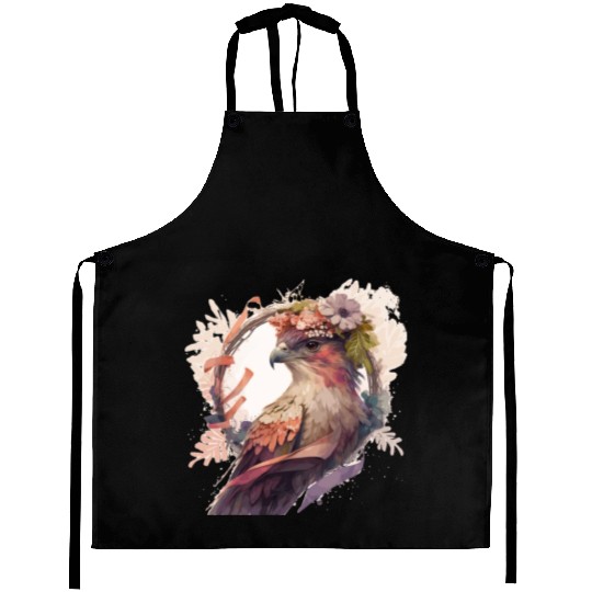Birds Of Prey Kite Bird Flower Crown Floral Aprons