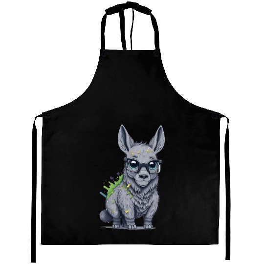 Donkey with Eyeglasses Aprons