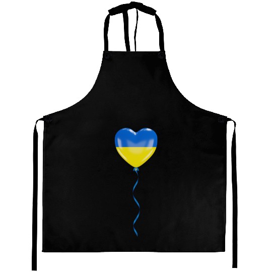 Solidarity and a heart for Ukraine Aprons
