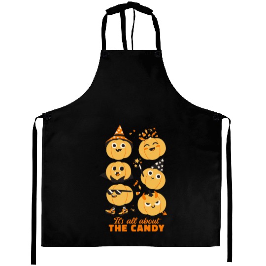 Halloween Pumpkin Cute Kids Candy Aprons