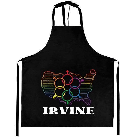 Irvine Pride Month Pride Flag LGBT Community LGBTQ Aprons